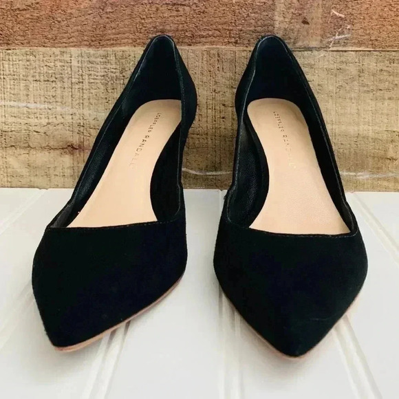 LOEFFLER RANDALL SUEDE JOLIE PUMP BLACK KID - Picture 5 of 8